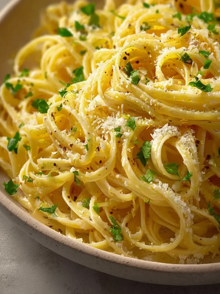 Garlic Parmesan Butter Noodles Recipe First Image