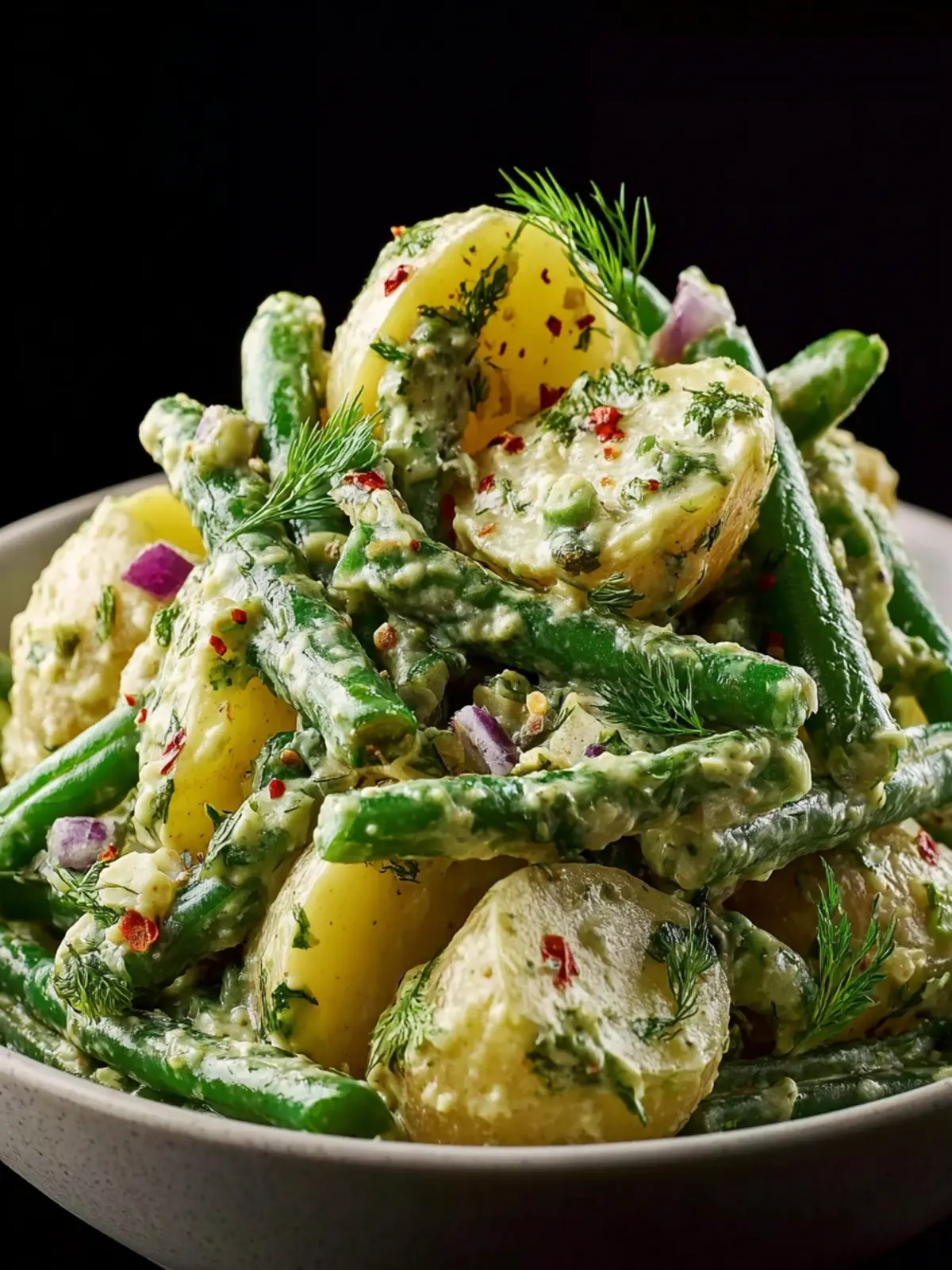 Creamy Green Bean Potato Salad First Image