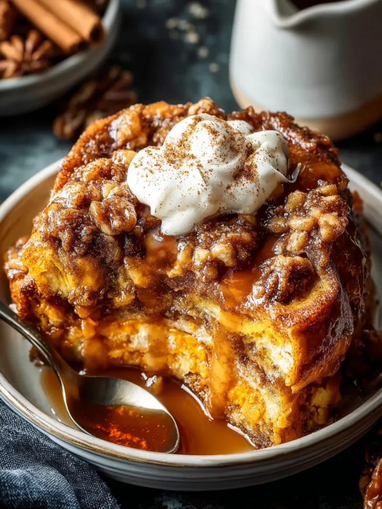 Cozy Pumpkin Spice French Toast Casserole Recipe First Image