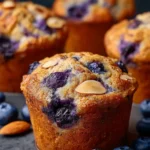 Hearty Blueberry Protein Muffins First Image