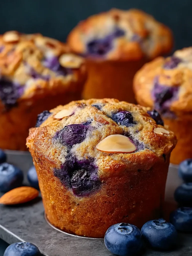 Hearty Blueberry Protein Muffins First Image