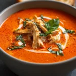 Creamy Tomato Basil Chicken Soup First Image