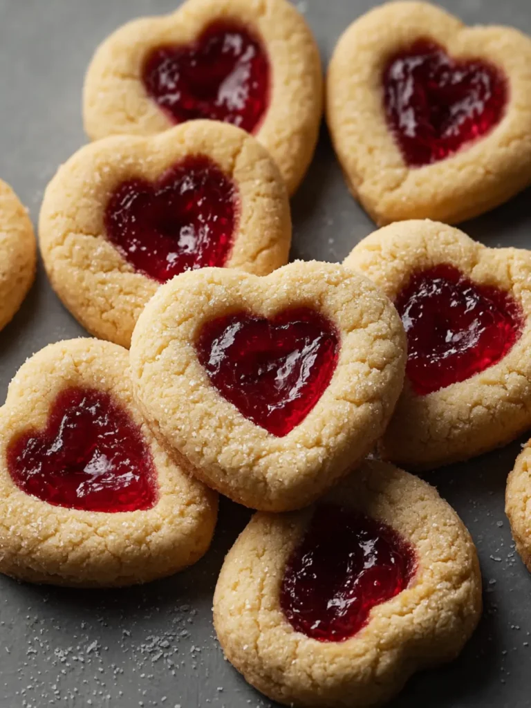 Thumbprint Heart Cookies First Image