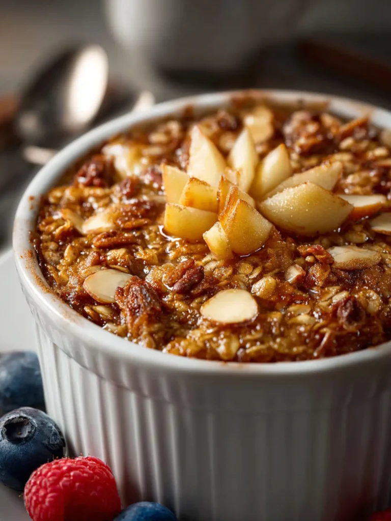 Apple Cinnamon Oatmeal Breakfast Bake First Image