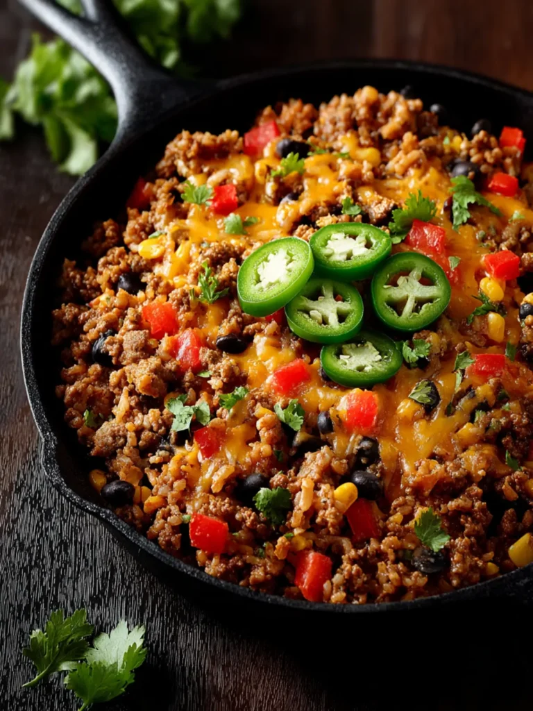 One-Pan Tex-Mex Ground Beef Skillet First Image