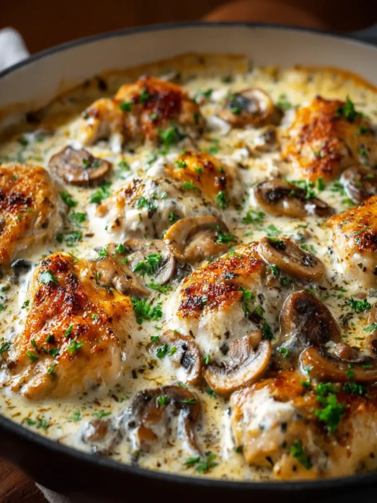Creamy Chicken and Mushroom Casserole First Image