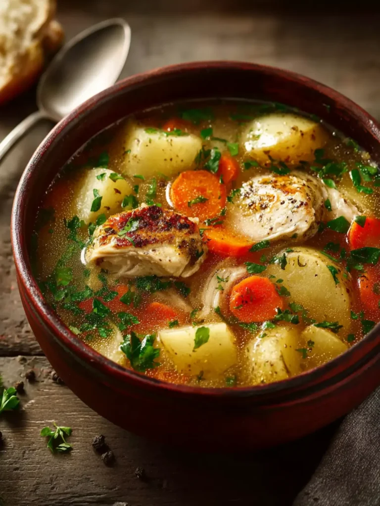 Comforting Chicken Soup with Potatoes First Image