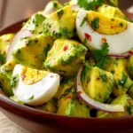 Healthy Avocado and Hard-Boiled Egg Salad First Image