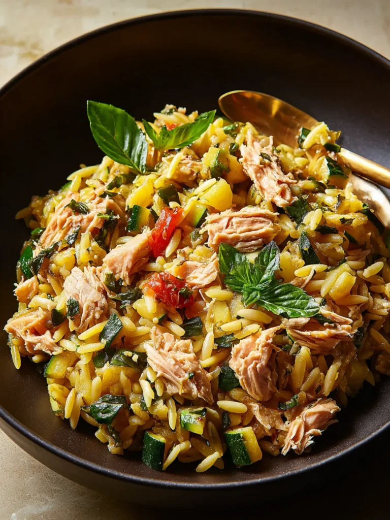 One-Pot Tuna Orzo with Zucchini Delight First Image