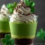 *St. Patrick's Day Pudding Cups First Image