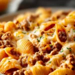 Crockpot Cheesy Ranch Beef Pasta Shells First Image