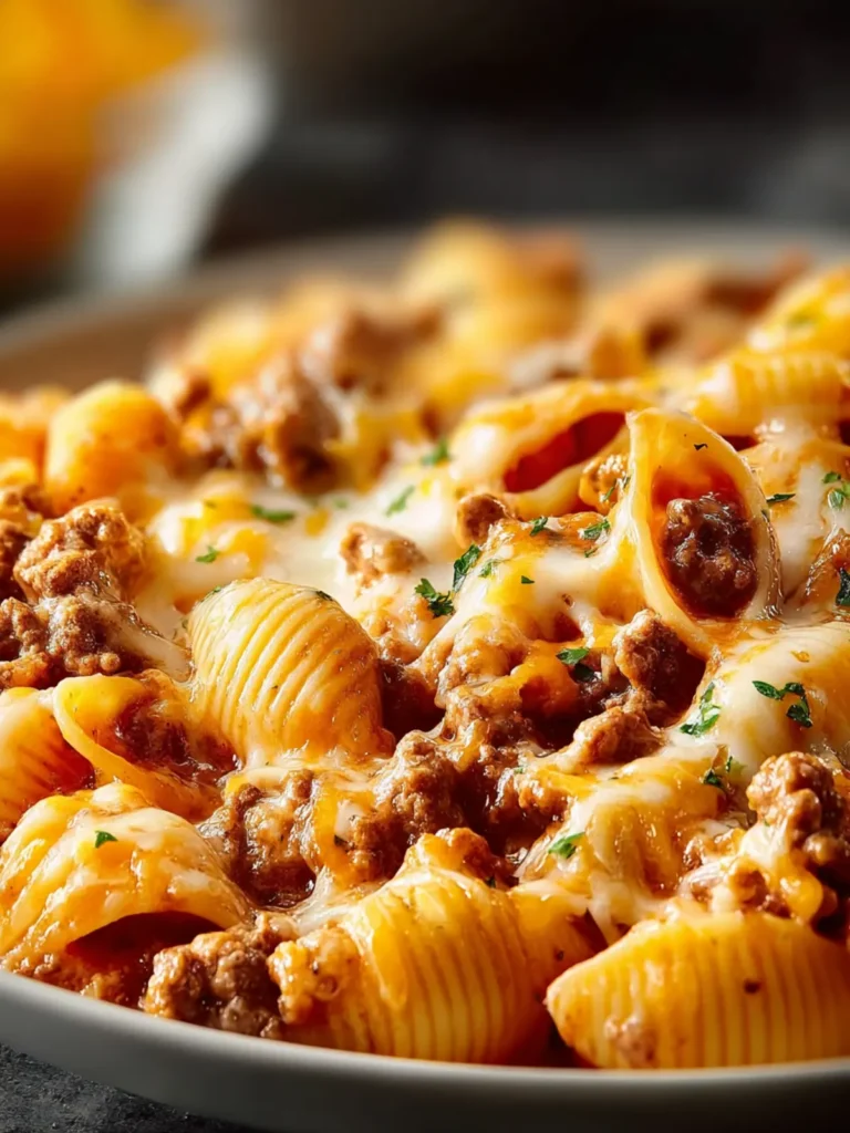 Crockpot Cheesy Ranch Beef Pasta Shells First Image