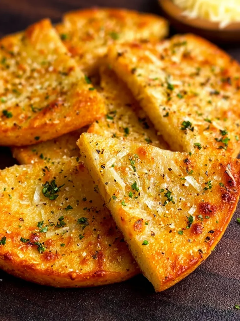 Air Fryer Garlic Bread Made With Tortillas First Image