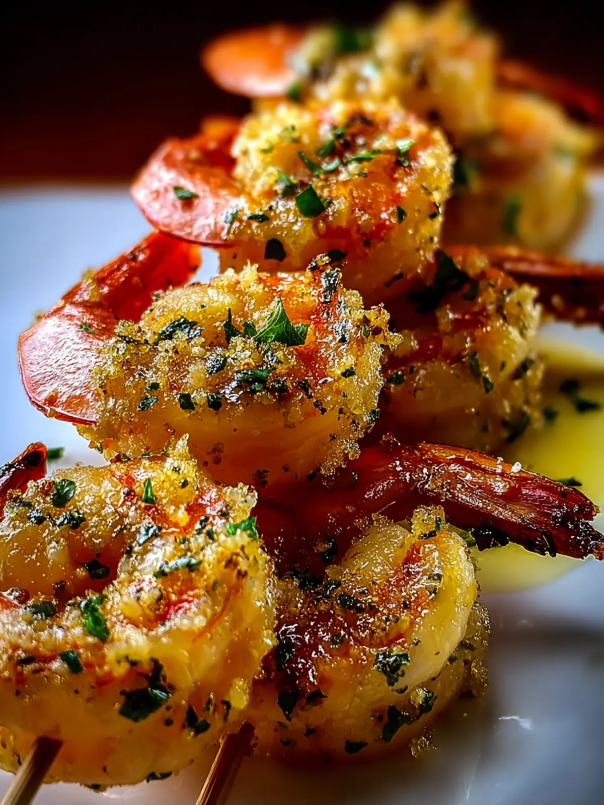 Garlic Parmesan Shrimp Skewers First Image
