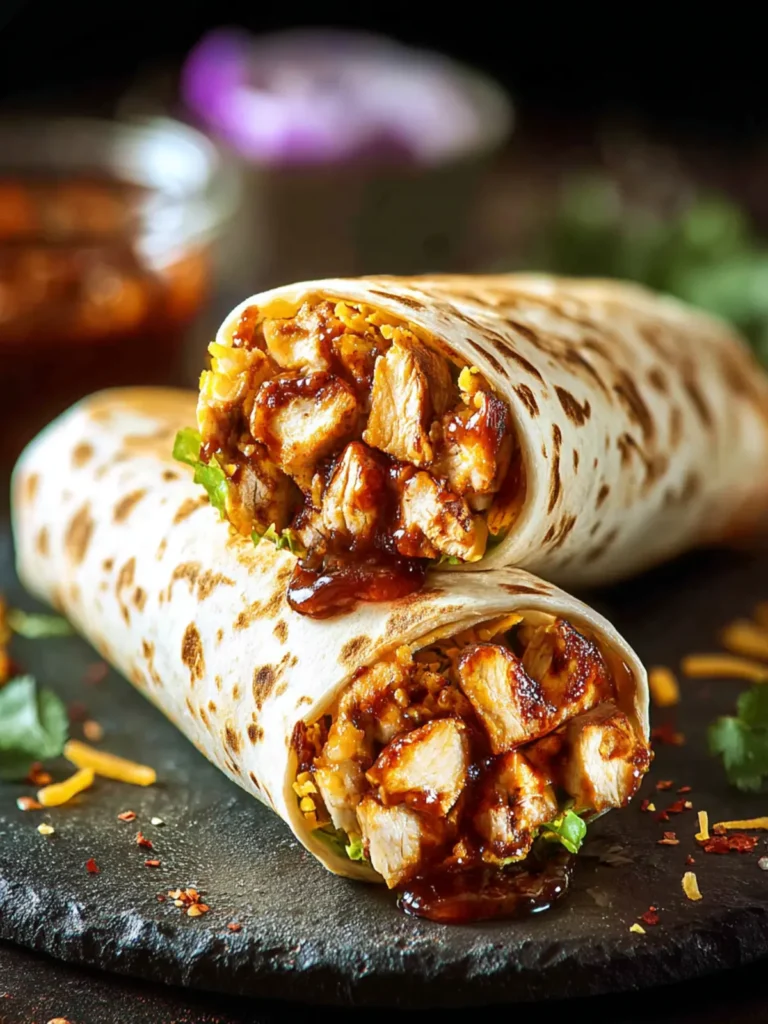 Crispy BBQ Chicken Wraps First Image