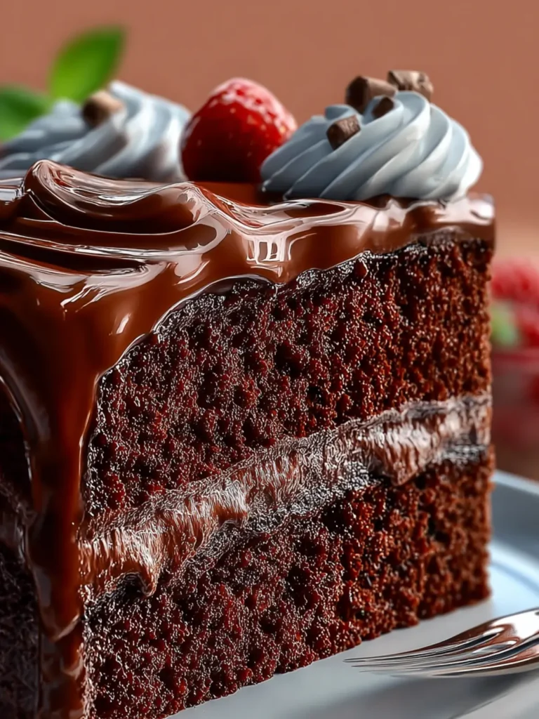 Sour Cream Chocolate Cake First Image