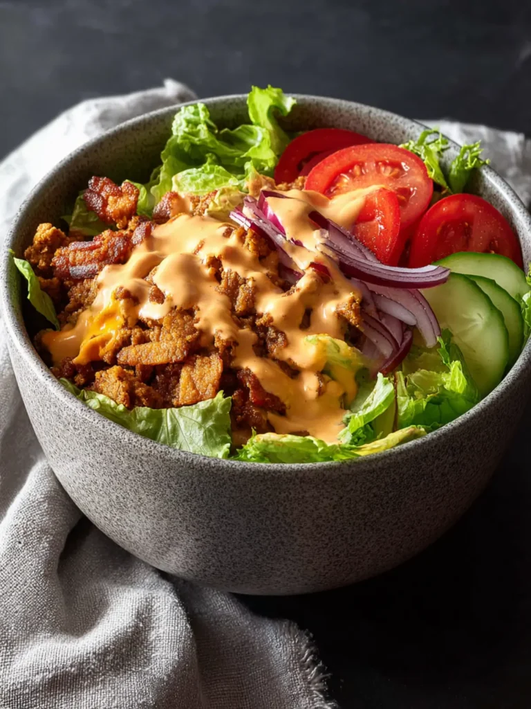 Easy Burger Bowl with Special Sauce First Image