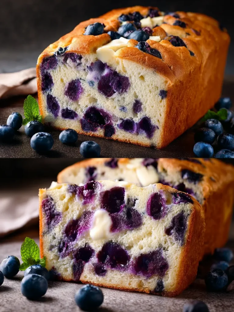 Blueberry Cream Cheese Bread First Image