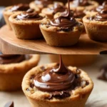 Chocolate Chip Cookie Cups with Nutella First Image