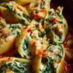 Creamy Garlic Chicken & Spinach Stuffed Shells First Image