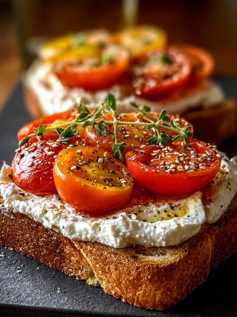Ricotta and Tomato Sourdough Toast First Image