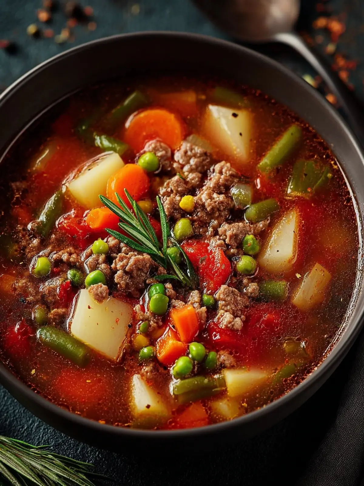 Classic Ground Beef Soup First Image