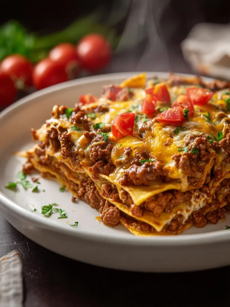 Taco Casserole With Tortillas First Image