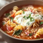 Healthy Lasagna Soup with Turkey First Image