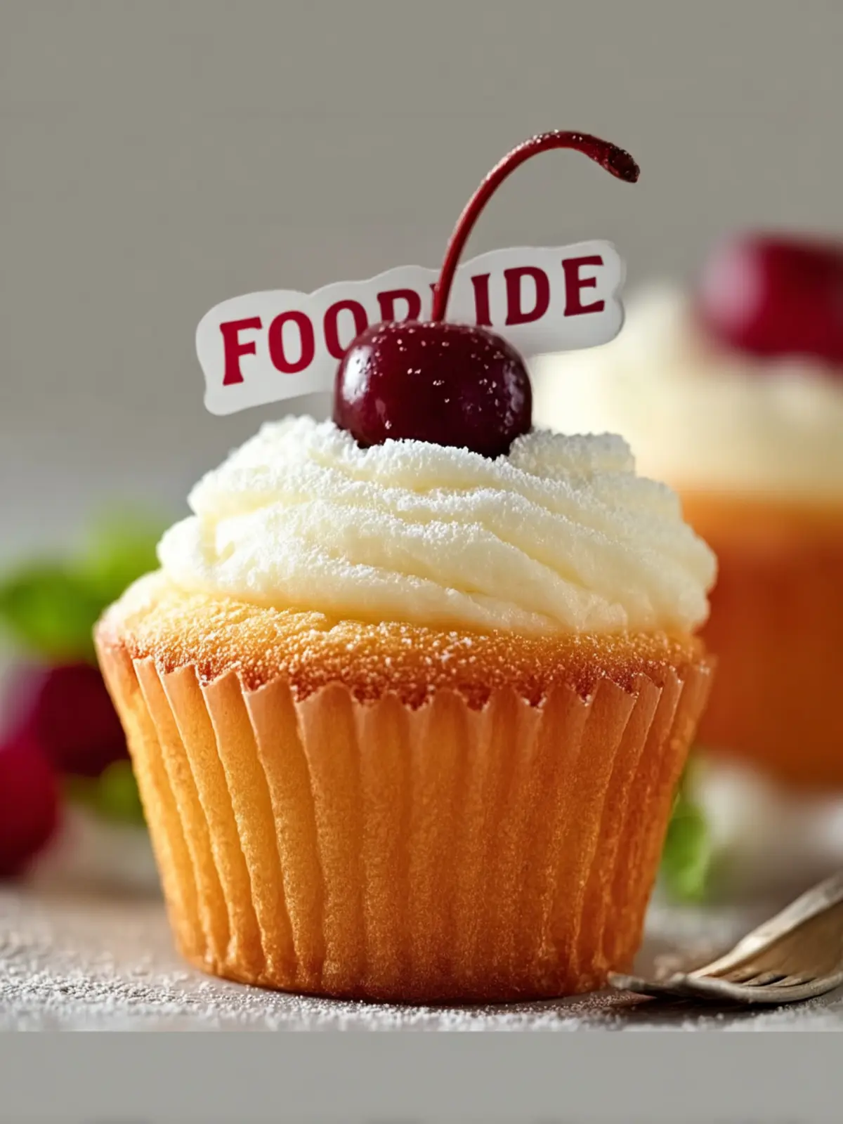 Fluffy Japanese Cotton Cheesecake Cupcakes First Image