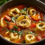 Easy Crockpot Tortellini Soup First Image