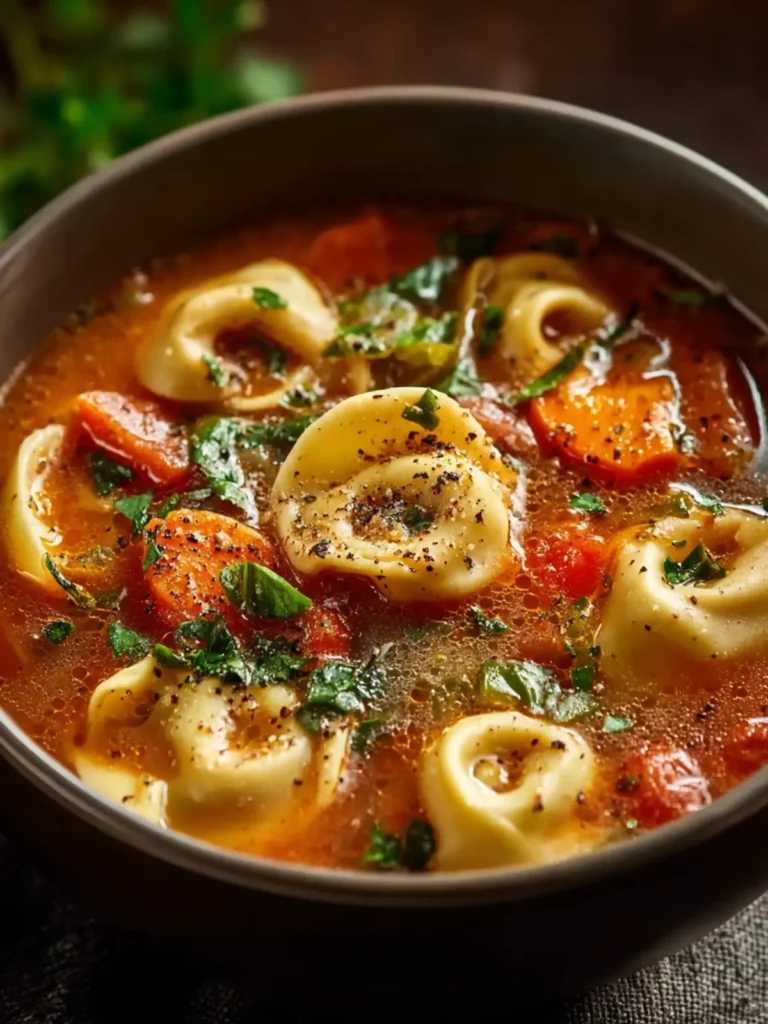 Easy Crockpot Tortellini Soup First Image