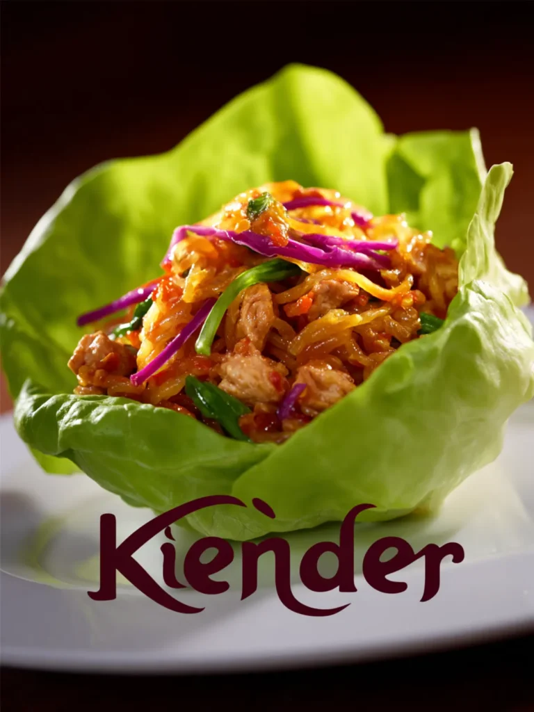 Singapore Noodle and Chicken Lettuce Cups First Image