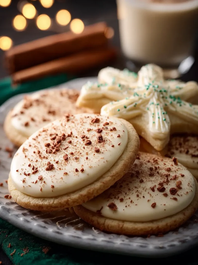 Christmas Eggnog Sugar Cookies First Image