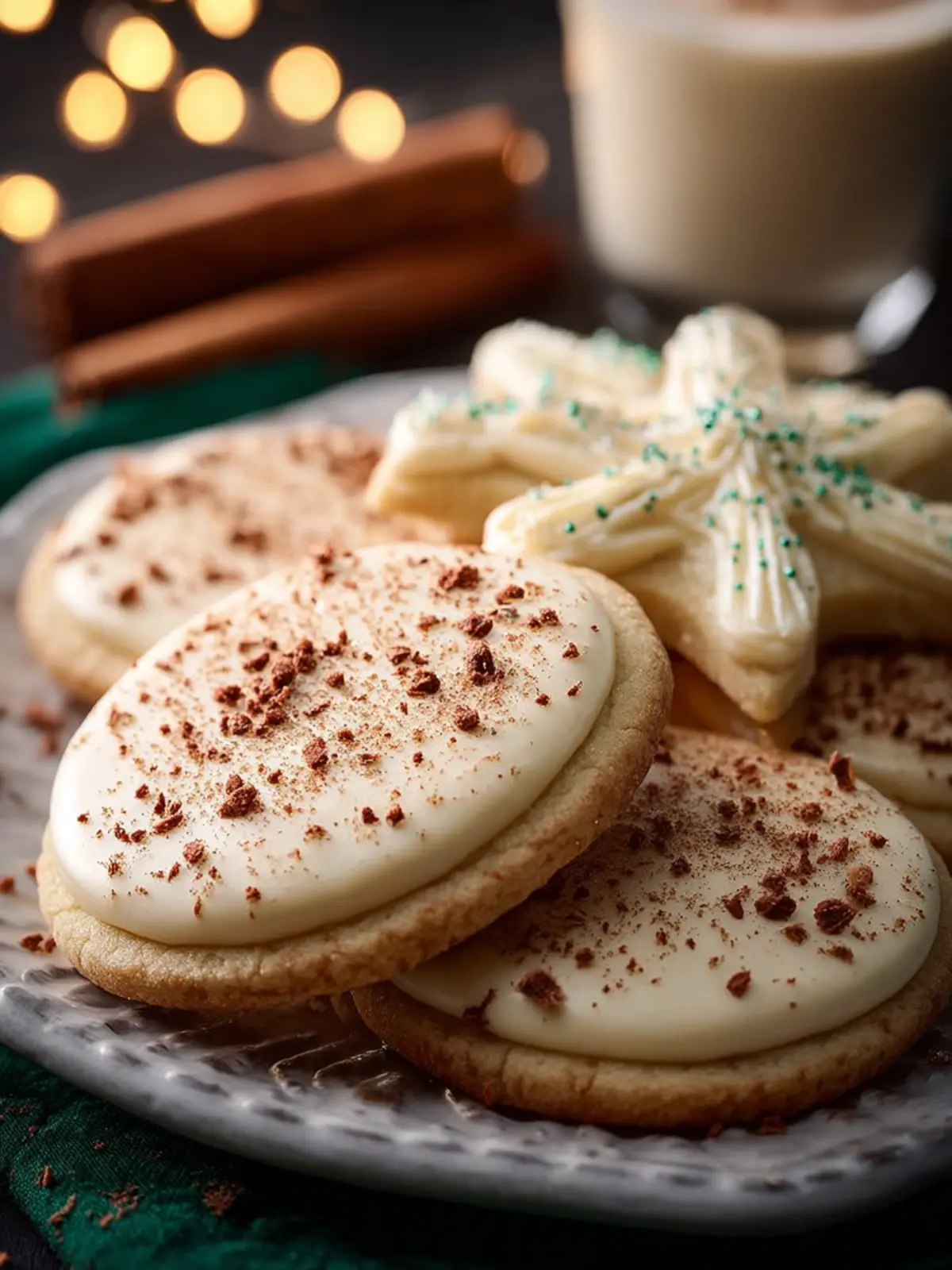 Christmas Eggnog Sugar Cookies First Image