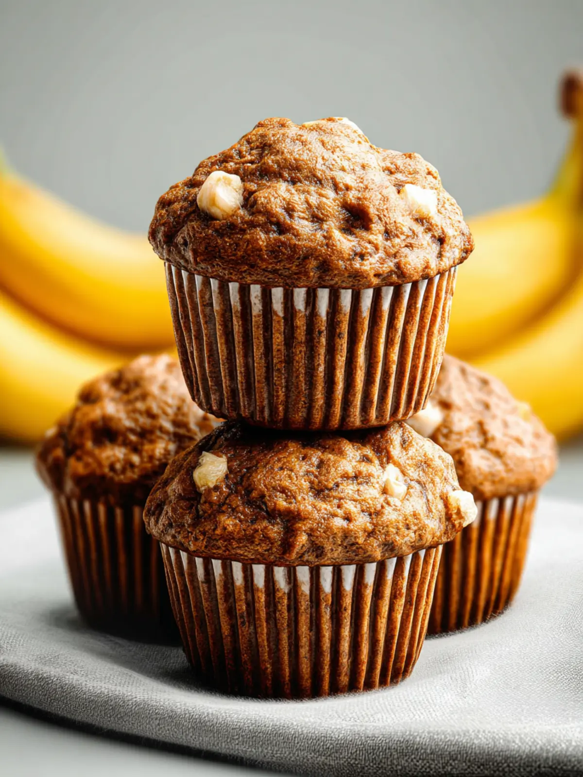 Healthy Banana Muffins First Image