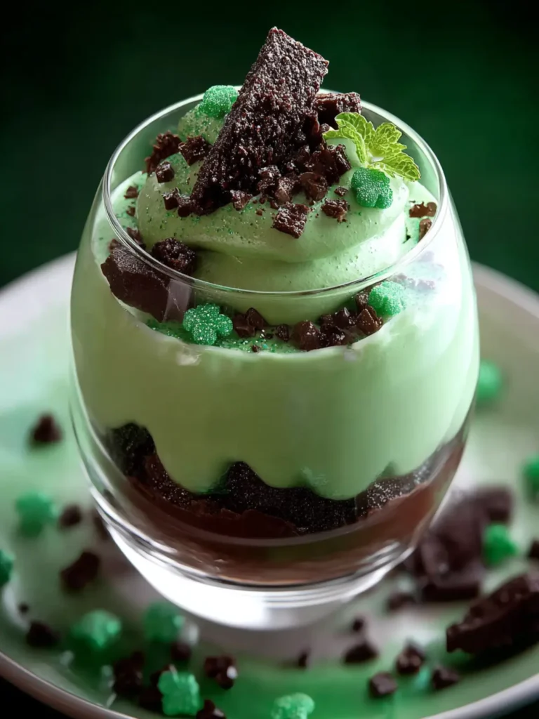 Mint Chocolate St Patrick’s Day Mousse First Image
