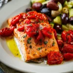 Salmon Packets with Tomatoes and Olives First Image