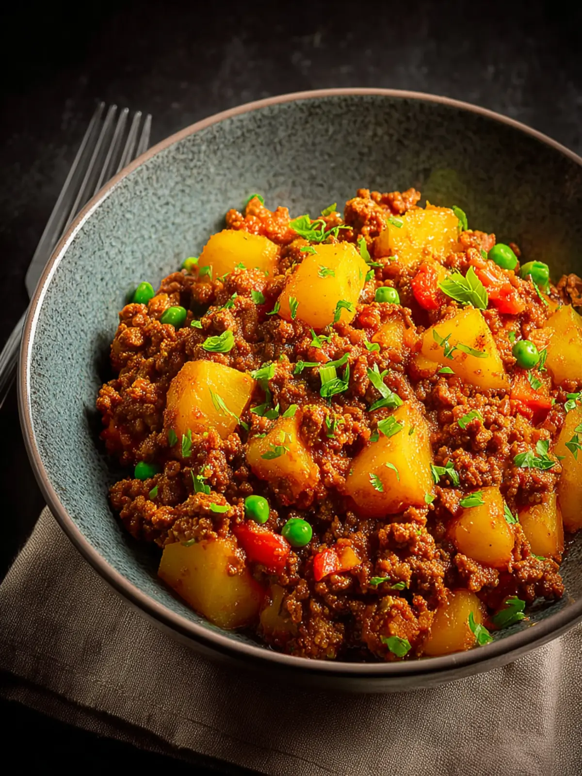 Keema Aloo (Ground Beef and Potatoes) First Image